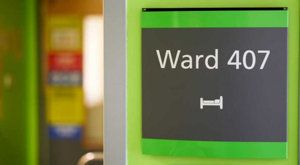 Derby Hospital Ward Sign