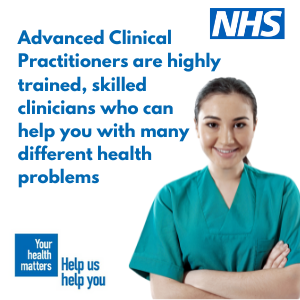 Advanced Clinical Practitioner Advanced Clinical Practitioner