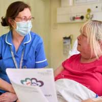 Nurse with patient in Hospital