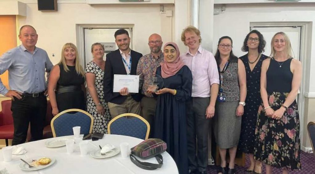 Derbyshire Healthcare FT team which won NHSE award