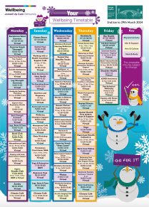 Wellbeing Timetable visual